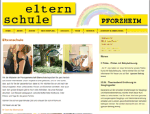 Tablet Screenshot of elternschule-pforzheim.de